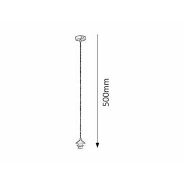 Svítidlo závěsné RABALUX 9926 FIX saténová chromová E27 1x MAX 60W