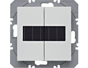 HAG 85656188 KNX RF tlačítko bezdrátové 2-násobné nástěnné, solární napájení, Berker S.1/B.x, bílá,