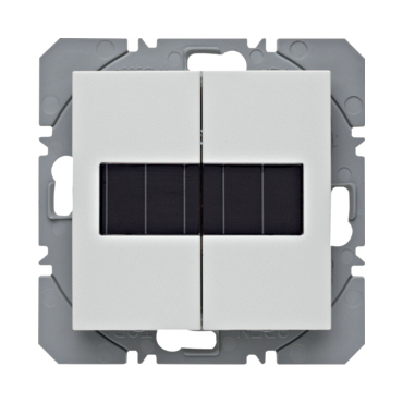 HAG 85656188 KNX RF tlačítko bezdrátové 2-násobné nástěnné, solární napájení, Berker S.1/B.x, bílá,
