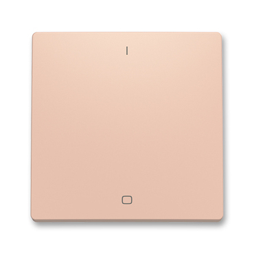 Kryt spínače ABB Zoni 3559T-A00933 242, pudrová, jednoduchý s potiskem, pro řazení 3