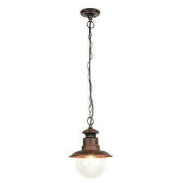 Venkovní závěsné svítidlo Odessa anticky hnědá E27 1×60W RABALUX 8164