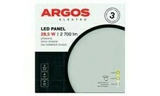 ARGOS LED panel přisazený, kruh 28,5W 2700LM IP20 CCT - Černá