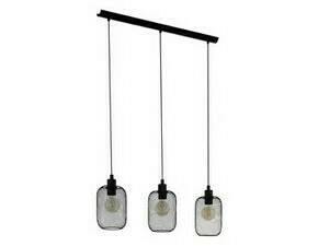 Svítidlo závěsné EGLO HL 3 E27 GITTERSCHIRM SCHWARZ WRINGTON