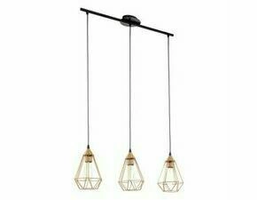 Industriální závěsné svítidlo TARBES černá 790×175 mm 3X60W EGLO