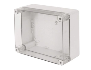 FAM Krabice SolidBOX 68201 IP65, 270x220x126mm, průhledné víko, hladké boky