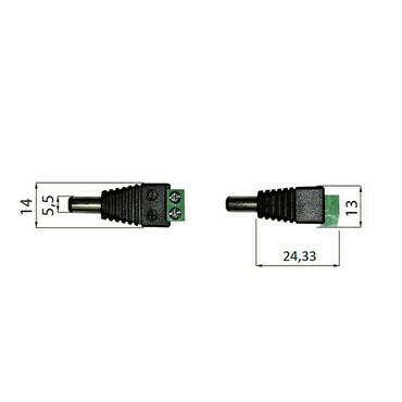 Konektor power MC LED vidlice
