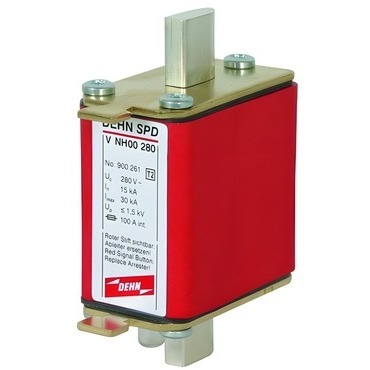 DEHN 900261  Svodič přepětí  Typ 2, 1-pólový, 280V AC pro pojistkové základy NH00 DEHN DEHN