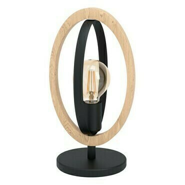 Svítidlo stolní EGLO TL 1 E27 SCHWARZ HOLZ BASILDON