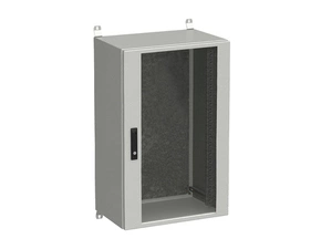 Rozvaděč nástěnný SOLARIX LC-20-21U-64-12-G, 19", 21U, 600x400 mm, skleněné dveře, zámek, venkovní