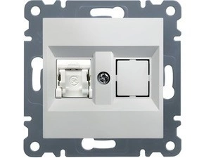 HAG WL2130 Datová zásuvka 1x RJ45 - cat.5e FTP - bílá, Lumina