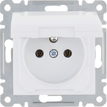 HAG WL1120 Zásuvka 2P+E s víčkem IP44- bílá, Lumina