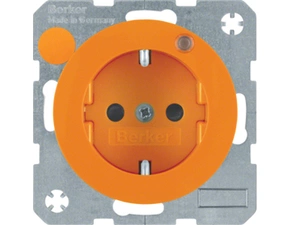 HAG 6765092007 Zásuvka se zemnicím kolíkem a LED kontrolkou, 16 A, 250 V ~, šroubovací svorky, Berke