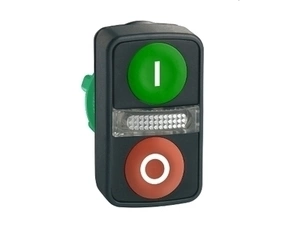 SCHN ZB5AW7A3741 Ovládací hlavice dvoutlačítková se signálkou