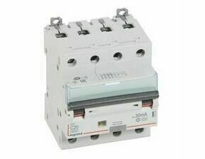 Chránič kombinovaný LEGRAND 411235 DX3 KOMB. 4P C20 30MA A 6KA