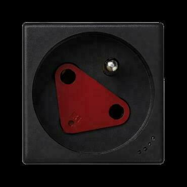 Zásuvka K45 SIMON KLS02/14, 1 nás., DATA se sign., natoč., klíč, 16A/250V~, šr. sv., šedá grafit