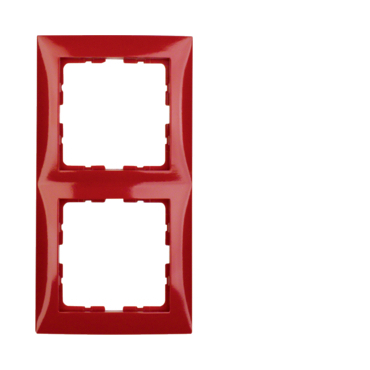HAG 10128962 Rámeček 2-násobný, Berker S.1, červená, lesk
