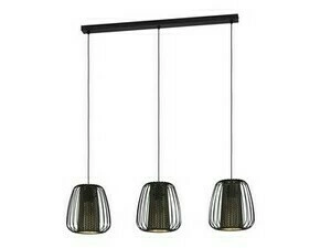 Svítidlo závěsné EGLO HL 3 E27 SW SCHWARZ-GOLD CURASAO