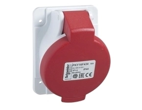 SCHN PKY32F434 Zásuvka vest. Fast connect 32A 3P+PE 380-415V IP44 50-60Hz