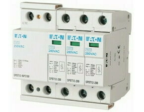 EATON 158332 SPBT12-280-3+NPE Svodič přepětí třídy T1+T2 (B+C), 3pól+N/PE, TN-S, TT