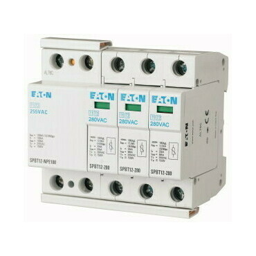 EATON 158332 SPBT12-280-3+NPE Svodič přepětí třídy T1+T2 (B+C), 3pól+N/PE, TN-S, TT