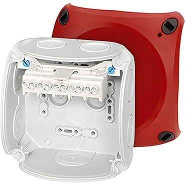 HEN DK 0404 R Krabcová rozvodka pro vnitřní a venkovní chráněné instalace IP 66, se svorkovnicí do 4