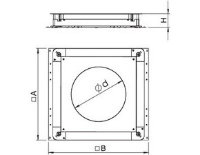 UGD 350-3 R7 Podlahová přístrojová krabice