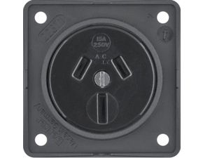 HAG 962562505 Zásuvka s ochr. kontaktem, AU, Integro přístroje, antracit, mat