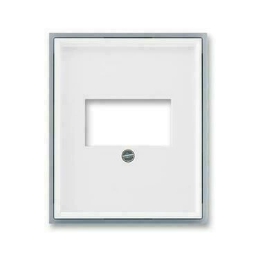 Kryt zásuvky ABB Element 5014E-A00040 04, bílá/ledová šedá, komunikační (HDMI, USB, VGA, USB nab.)
