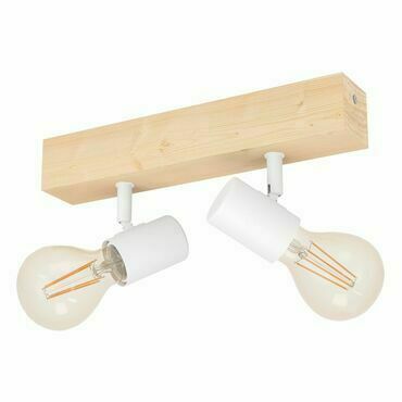 EGLO BALKEN/2 E27 HOLZ/WEISS 'TOWNSHEND 3'