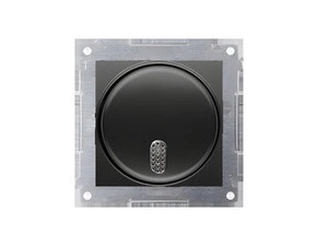 Zvonek elektronický SIMON 54 DDS1.01/49, (přístroj s krytem), 230 V~, černá matná metalizovaná