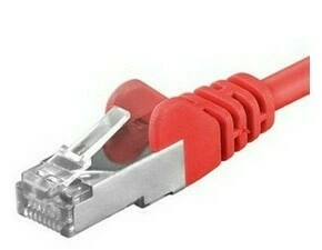 TELEX KRP-sp6asftp002R Premiumcord Patch kabel CAT6a S-FTP, RJ45-RJ45, AWG 26/7 0,25m červená