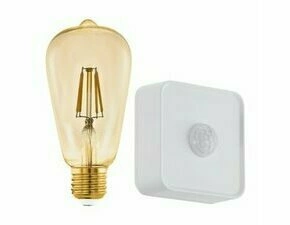 LED žárovka EGLO SET 1X LM-ZIG-E27-ST64 4,9W 2200K+1XSENS