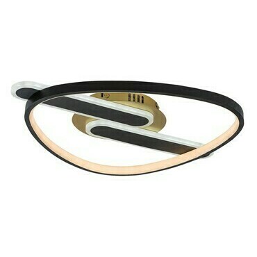 Stropní svítidlo Brantiel černá/zlatá LED 60W RABALUX 71467