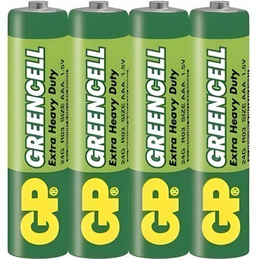 Baterie zinková GP GREENCELL B12104 AAA (R03), 4SH
