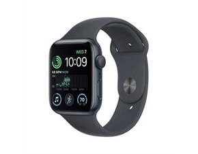 APPLE MNK03CS/A Apple Watch SE GPS 44mm Midnight Aluminium Case with Midnight Sport Band - Regular