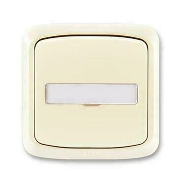 Ovládač zapínací ABB Tango 3558A-80920 C, řaz. 1/0, 1/0So, slonová kost, s prosv. popis., IP44