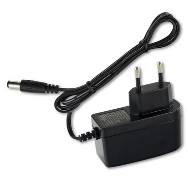Adaptér napájecí MC LED adaptér 12W, DC 12V/1A, IP20, černý plast, s vidlicí