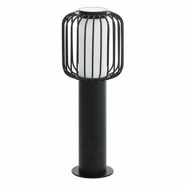 Svítidlo venkovní EGLO AL-SOCKEL 1 E27 SCHWARZ WEISS RAVELLO