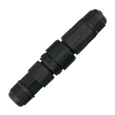 MC LED Konektor - vidlice + zásuvka, IP67, pájecí, M16, 4piny