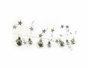 EMOS DCGW10 20LED GIRLAND SILVER BALL 2AA WW