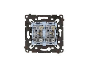 Spínač sériový SIMON SP2L2MR, 2násobný, s LED podsvětlením, řazení 5So, 10A/250V~,bezšroubové svorky