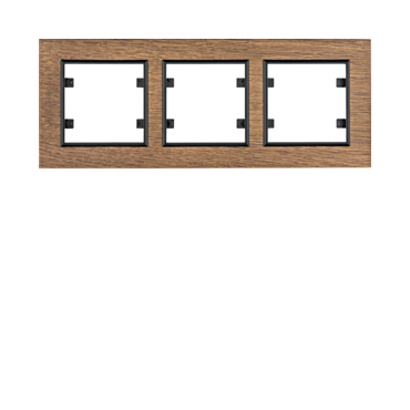 HAG WL9236 Rámeček 3-násobný vodorovný, lumina passion, dřevo černý dub