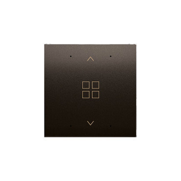 Kryt SIMON DKE13/46, pro elektronické spínače a ovladače, hnědá metalizovaná