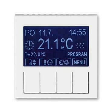 Termostat univerz. ABB Levit 3292H-A10301 01, , bílá/ledová bílá, program. (ovl. jedn.)