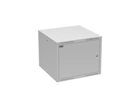 Rozvaděč nástěnný SOLARIX GrandND-9U-66-21-G, 19", 9U, RAL 7035, 600x600 mm, plechové dveře