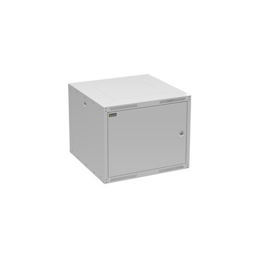 Rozvaděč nástěnný SOLARIX GrandND-9U-66-21-G, 19", 9U, RAL 7035, 600x600 mm, plechové dveře
