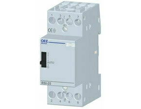 OEZ:36645 RSI-25-40-A230-M Instalační stykač Ith 25 A, Uc AC 230 V, 4x zapínací kontakt, s manuálním