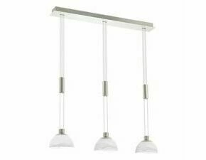 Svítidlo závěsné EGLO LED-HL 3 NICKEL-M ALABASTER MONTEFIO