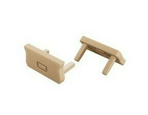 Koncovka profilu GREENLUX EC-PROFIL ATOM 2IN1 LIGHT IVORY  (12-1548-01)