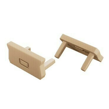 Koncovka profilu GREENLUX EC-PROFIL ATOM 2IN1 LIGHT IVORY  (12-1548-01)